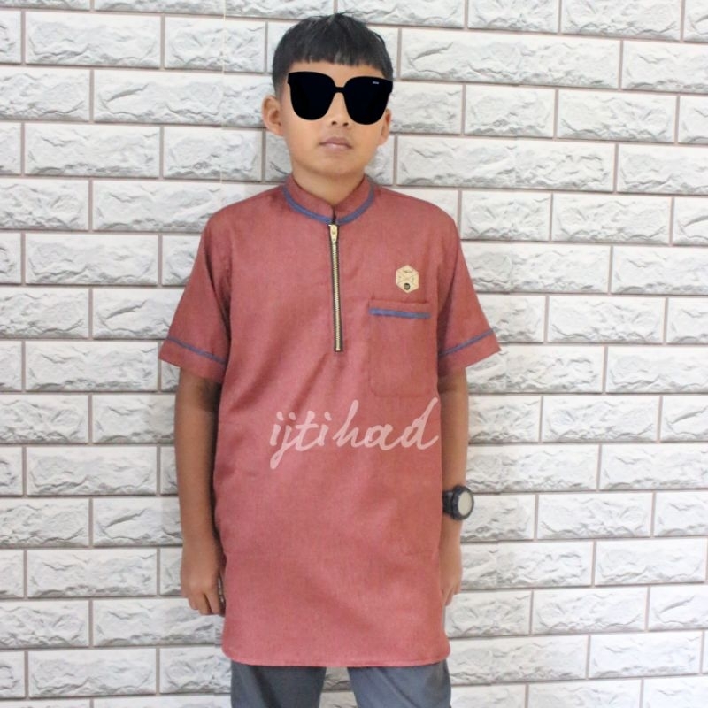 kurta OZIL KIDS brand IJTIHAD 3-12 tahun katun Madinah Fodu