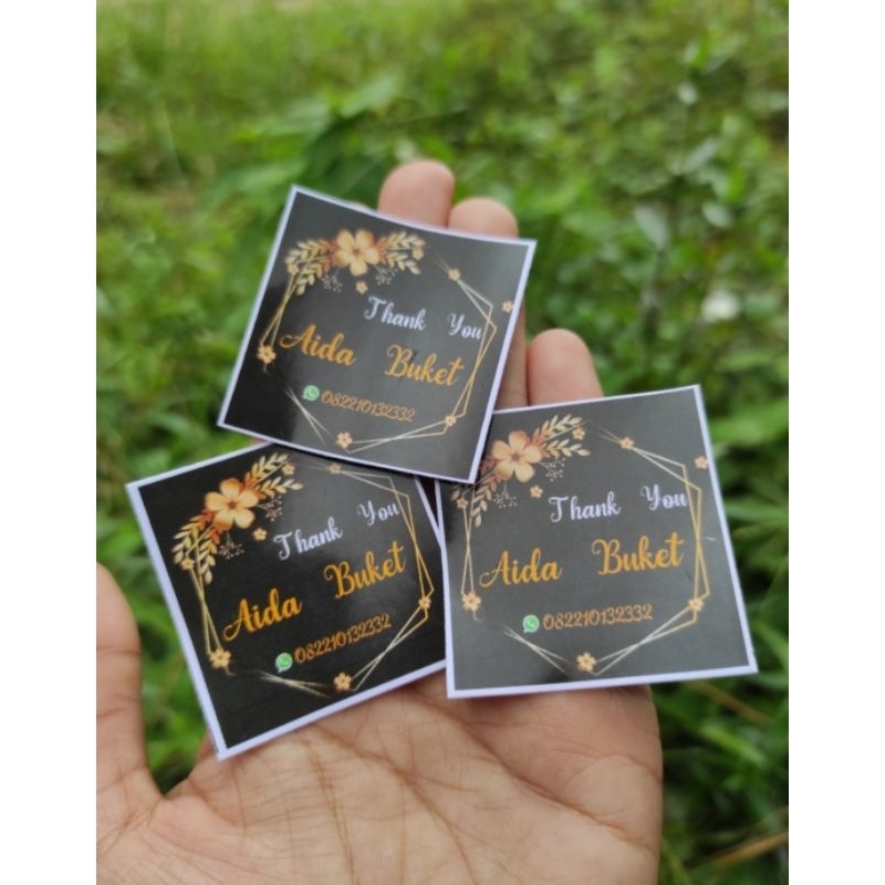 

stiker logo buket bisa req sesuai keinginan isi 100pcs