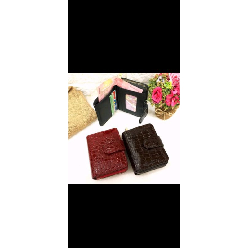 jual dompet crocodile wanita dompet lipat 1 res