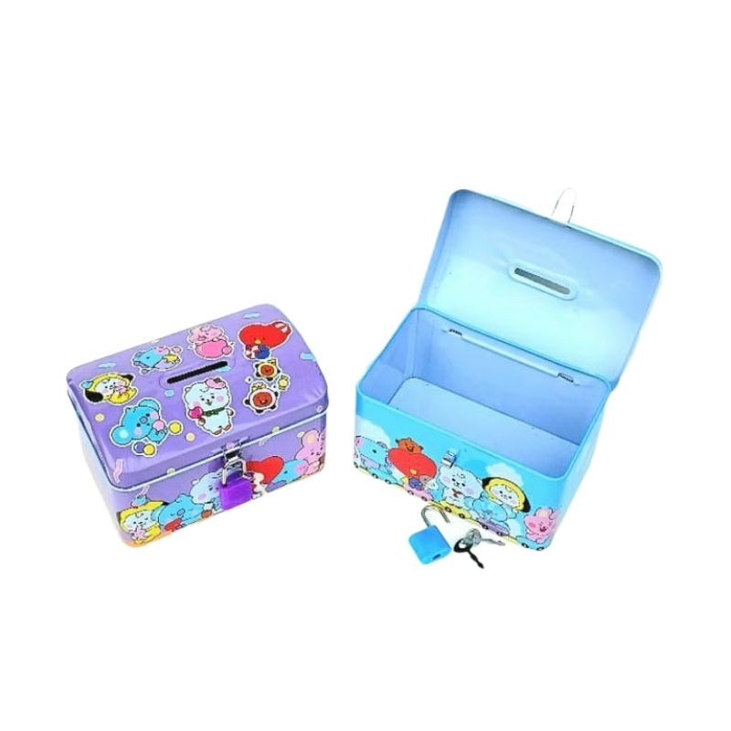 Celengan Gembok Coin Box Kecil Karakter Lucu Anak P 41