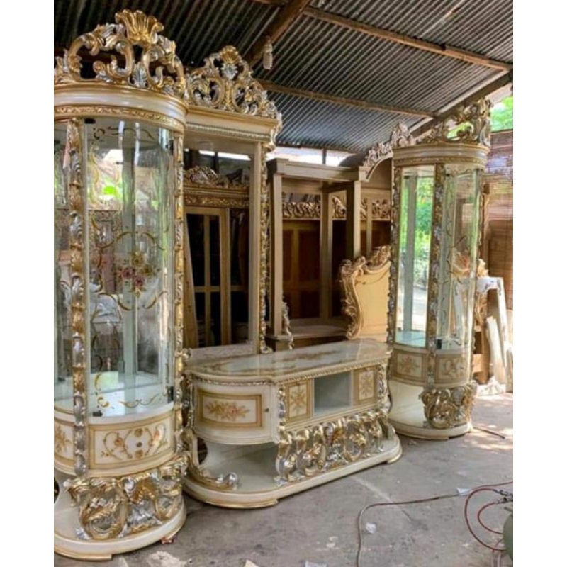 set buvet Tv premium luxury ukiran jepara