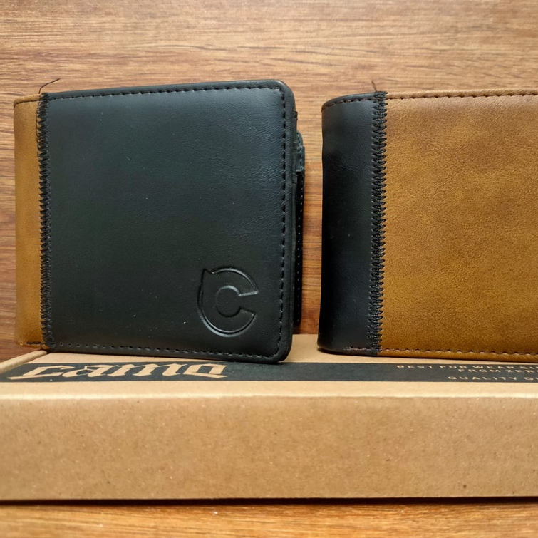 DOMPET PRIA KULIT KOMBINASI /DOMPET PRIA KULIT TERMURAH/DOMPET KULIT DISTRO ORIGINAL