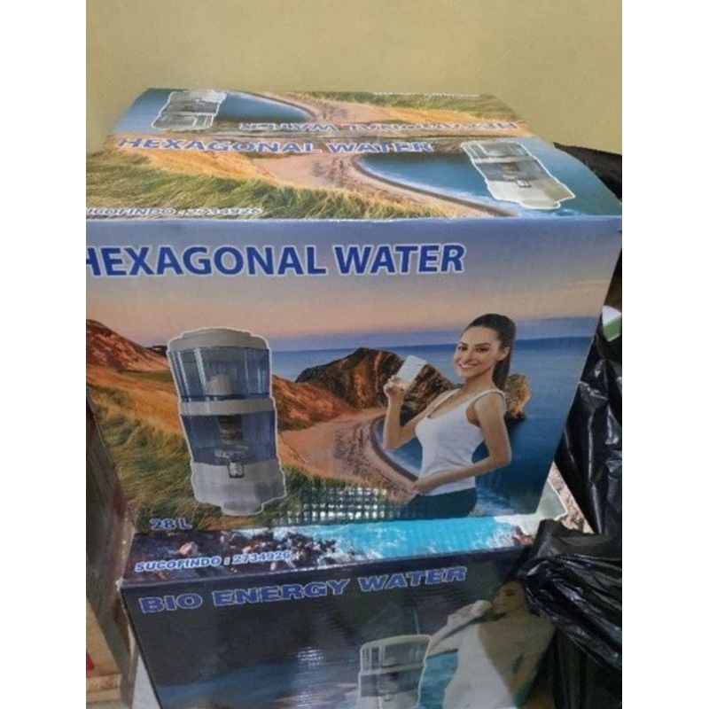 MINERAL WATER POT | DISPENSER PENYARING AIR MINUM HEXAGONAL