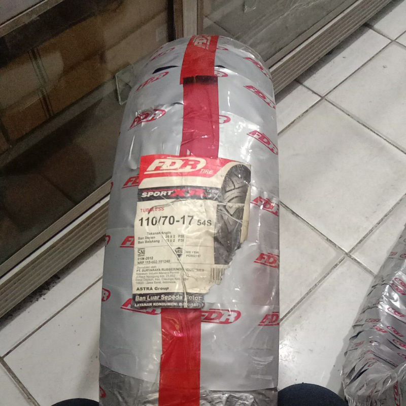 *BAN TUBLES FDR SPORT XR ukuran 110/70 RING 17