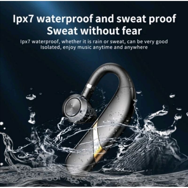 Headset Bluetooth Fashion elastis waterproof premium