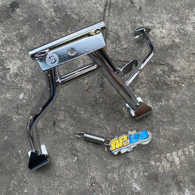 STANDAR 1 SET CHROME MATIC BEAT SCOOPY VARIO 110 RING 17 / STANDAR TENGAH DAN STANDR SAMPING RING 17 MATIC BEAT CARBU BEAT FI BEAT ESP SCOOPY CARBU SCOOPY FI SPACY VARIO 110 CARBU VARIO 110 INJEKSI