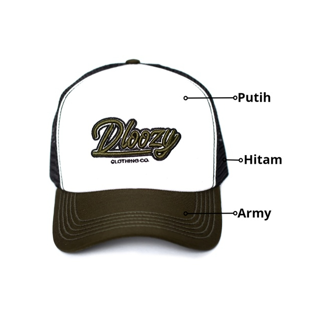 DLOOZY Topi Trucker Jaring Pria Dewasa Original Dlz33