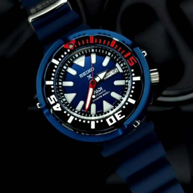Jam tangan Pria SEIKO Prospex Tuna Padi SRPA83 Blue Rubber Otomatis fullset
