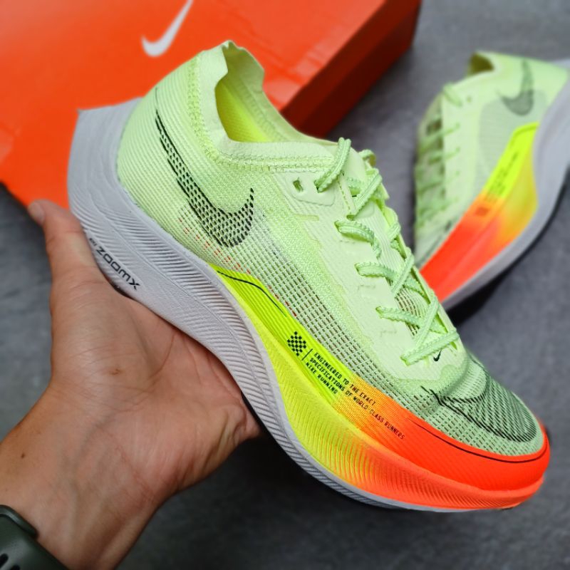Nike ZoomX Vaporfly Next% 2 Barely Volt Hyper Orange || yellow