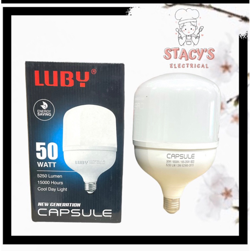 LAMPU LED LUBY CAPSULE CAHAYA PUTIH 50W 45W WATT BESAR/ LAMPU LED JUMBO