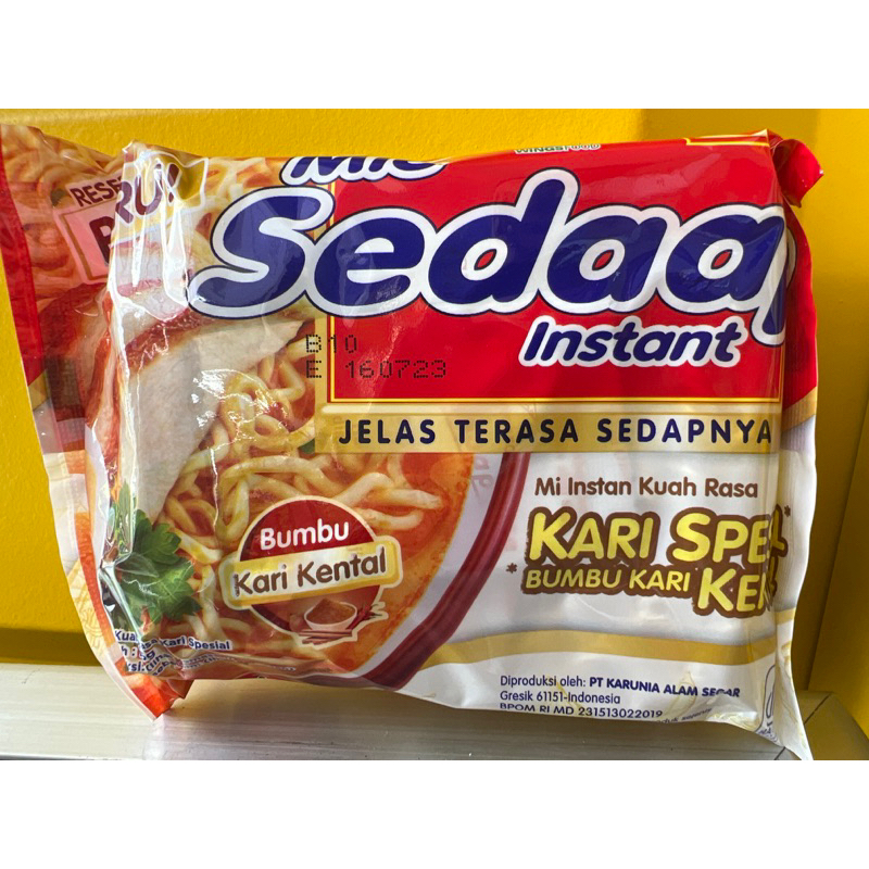 

Mie Instan Sedap Kuah Kari Spesial