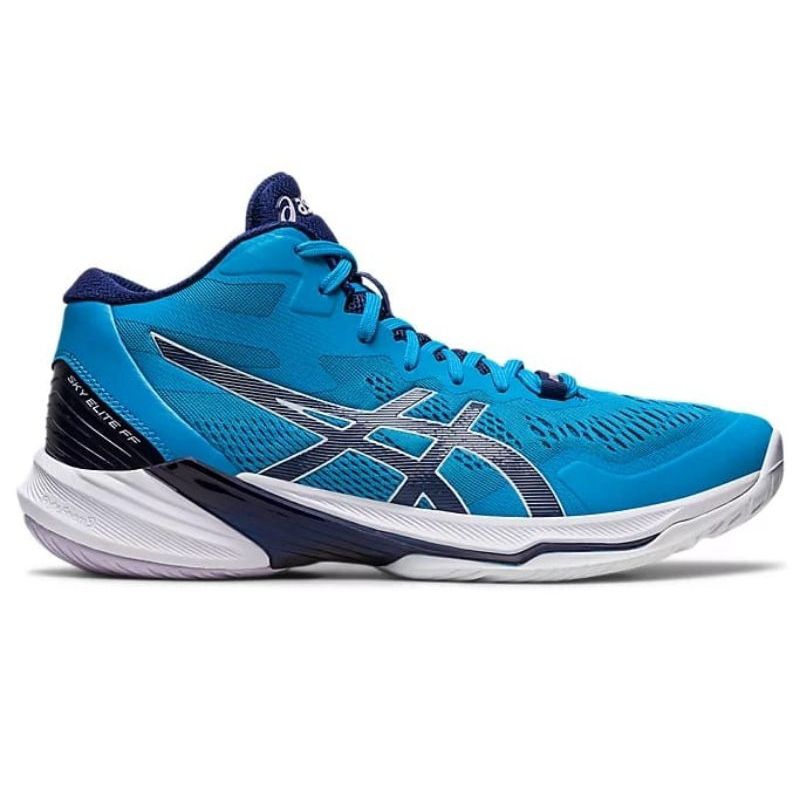 Sepatu Volley Asics Sky Elite FF 2 Mid Island Blue Indigo Blue