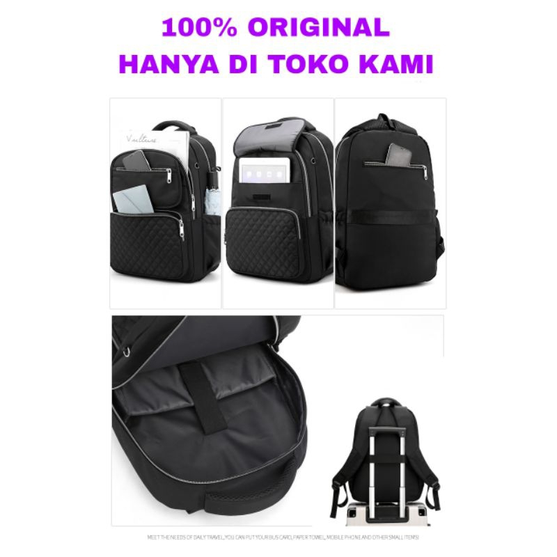 ORIGINAL Tas Ransel Chibao Laptop JUMBO 15 Inch IMPORT KOREA Super Tebal Elegan Design