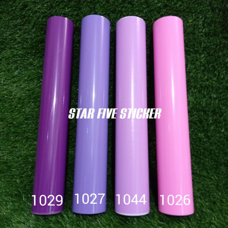 Sticker Stiker Skotlet Motor Warna Ungu Taro Lilac Pink