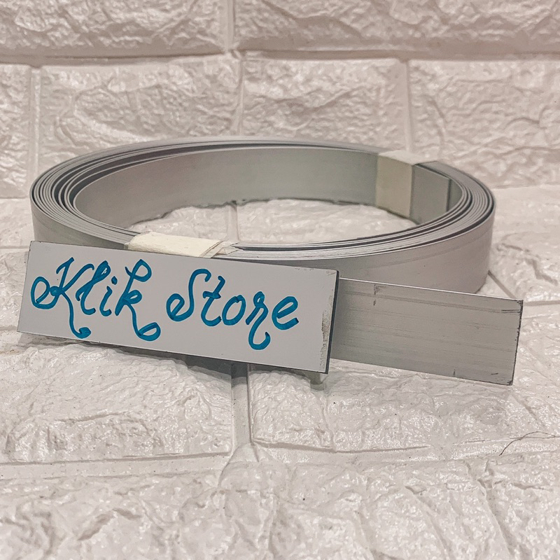 Strip Plat Aluminium 1 inch (2,5 cm) Panjang 6 meter