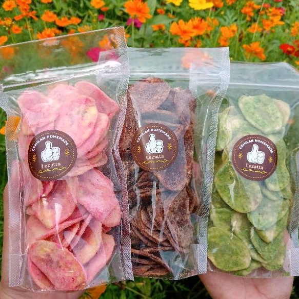

Keripik Pisang Aneka Rasa Kemasan 85 gram