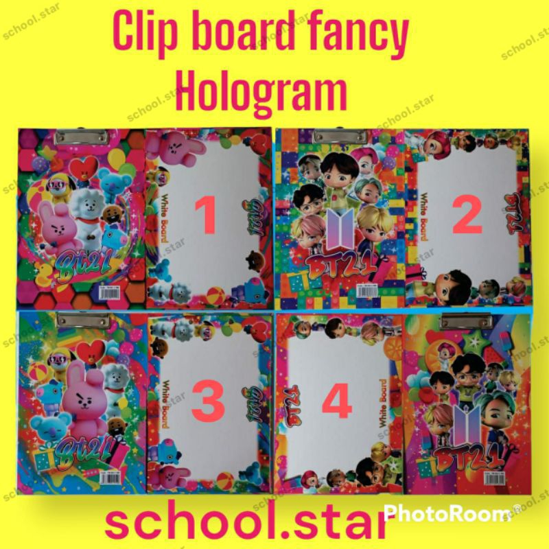 

CLIP BOARD / PAPAN JALAN FANCY / PAPAN UJIAN / PAPAN TULIS (WHITE BOARD)HOLOGRAM