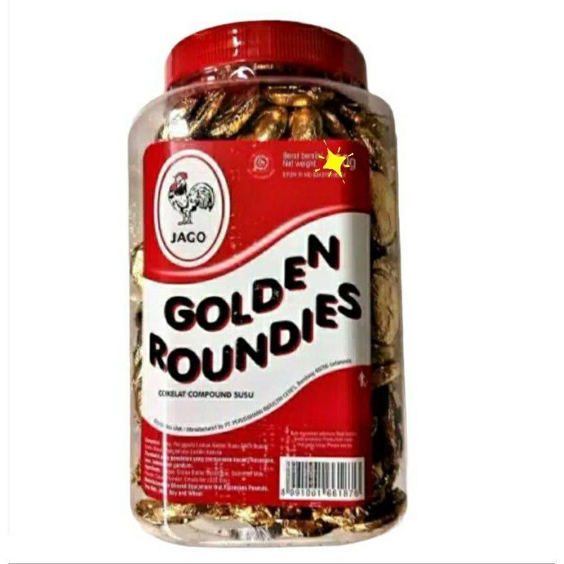 

GOLDEN ROUNDIES TOPLES 850 GRAM COKLAT COIN JAGO JADUL CERES DELFI