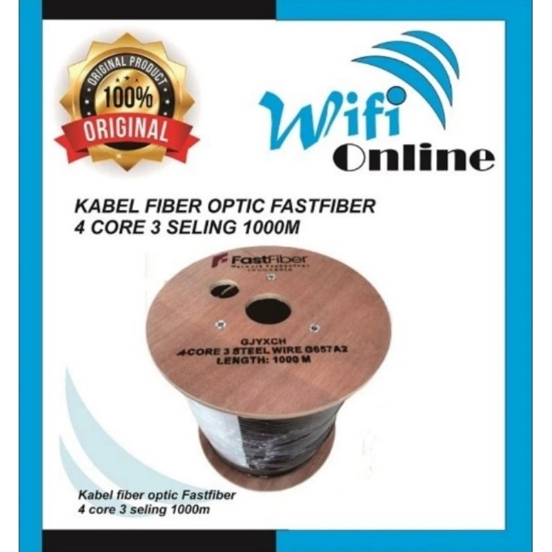 Kabel Fiber Optic 4 Core 3 Seling 1000m