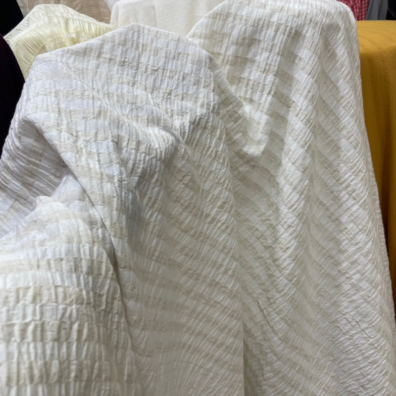 kain katun crinkle rayon blukut impor(harga 1/2mtr dan 1mtr)