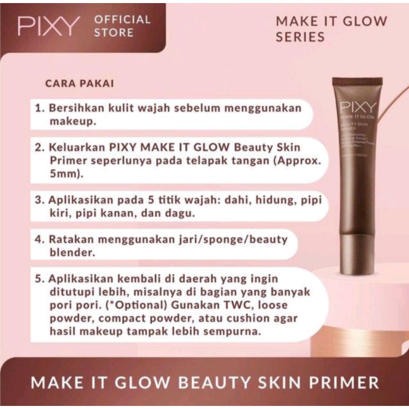 PIXY Make it Glow Beauty Skin Primer