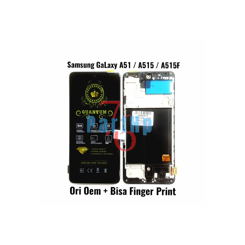 Lcd Touchscreen Fullset Plus Frame Ori oem Samsung Galaxy A51 A515 - Hitam