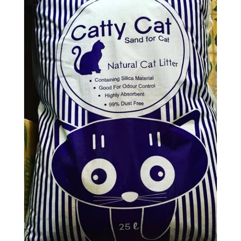 Pasir Kucing Catty Cat Natural 25L,Khusus GOJEK,SHOPEE,KARGO.