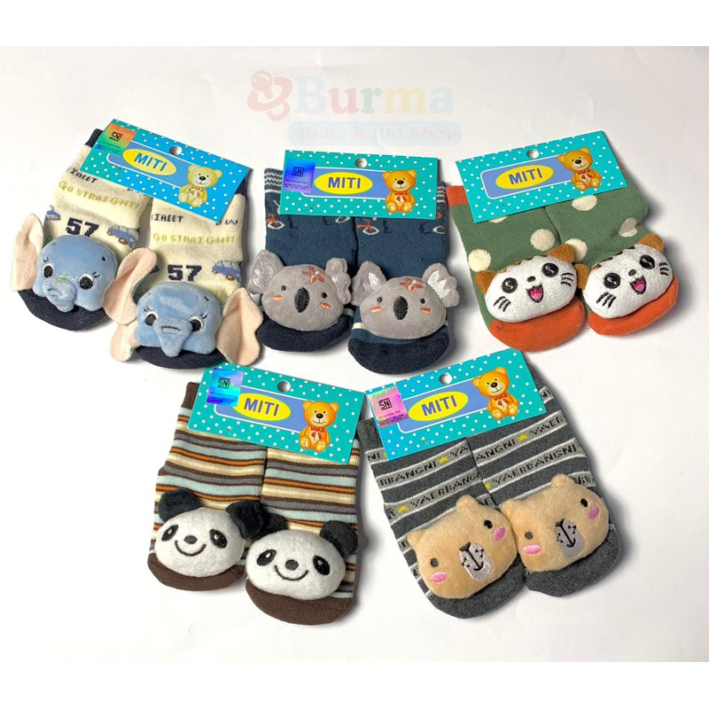 Kaos kaki boneka bayi 0-6 bulan