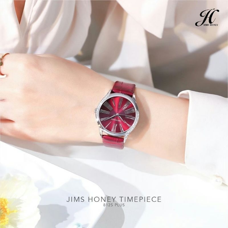 Jimshoney - JT 8125 PLUS Original Free Box Jam Tangan Wanita