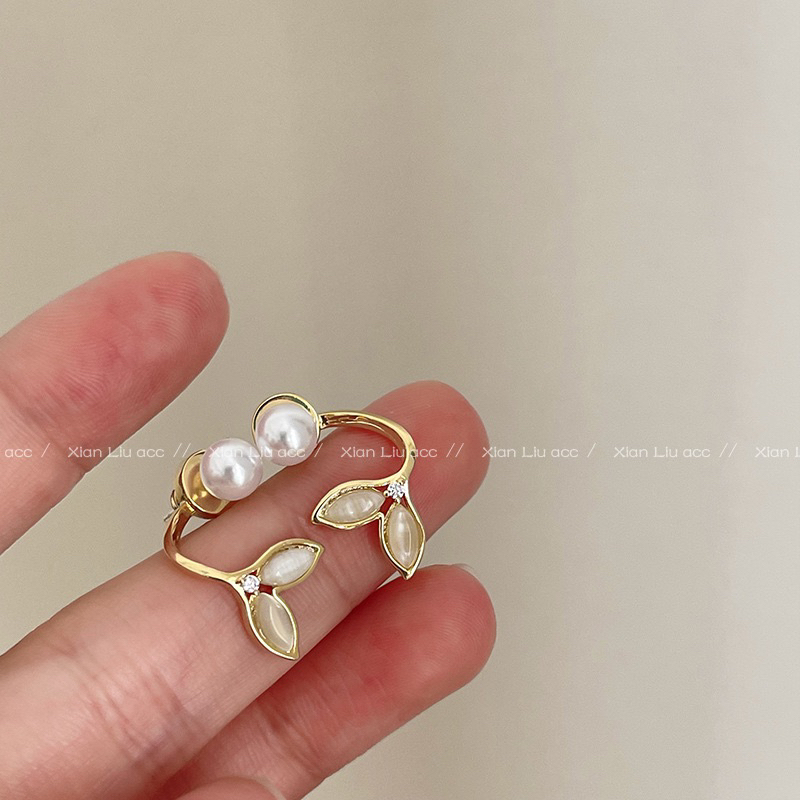 Anting  E378 aksesoris fashion Mutiara Bola Korea