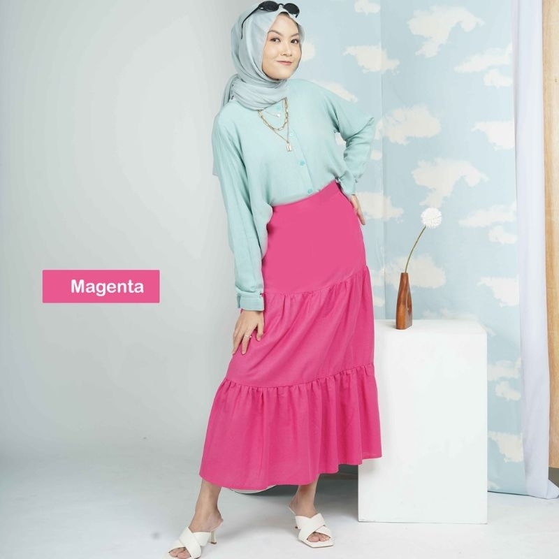 @ALEKA Claude Skirt (magenta) Preloved 1x pakai