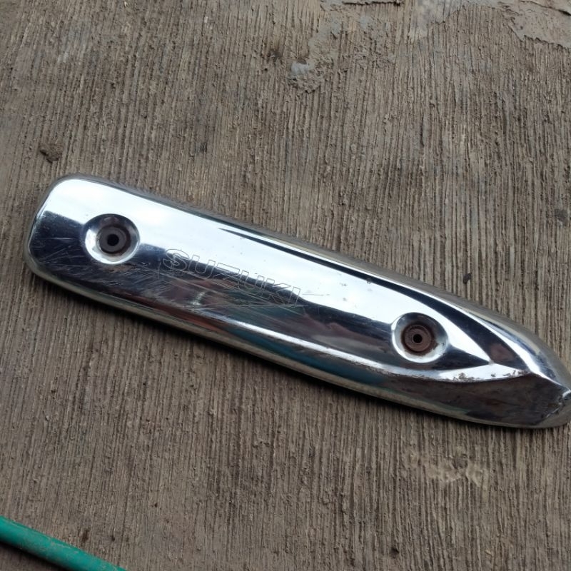 Tameng knalpot Suzuki spin Muffler cover knalpot chrome Suzuki spin 125 original