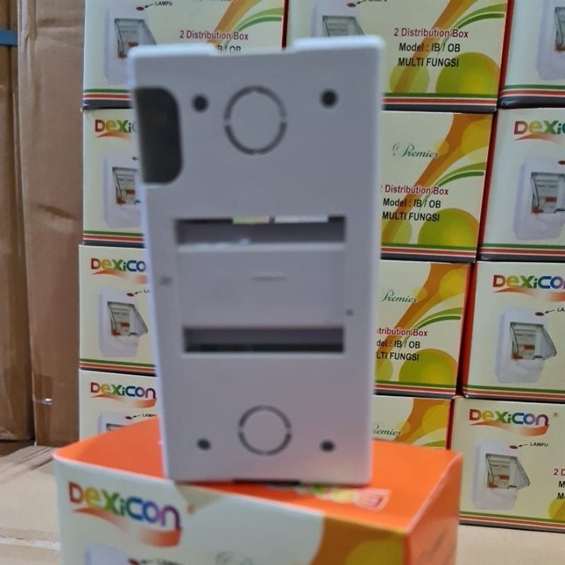 BOX MCB 2 Group Dexicon IB OB / MCB Box isi 2 Lampu Indikator Murah