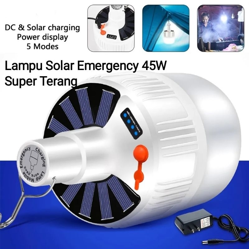 Lampu Camping Lampu Solar LED Emergency 45w Charging Lamp