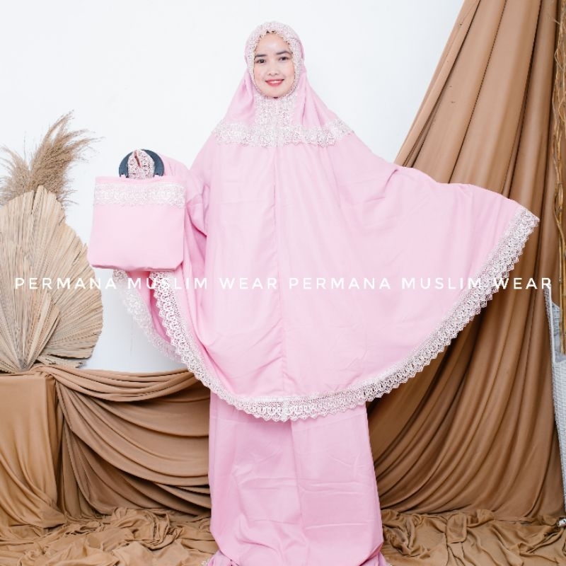 mukena dewasa Katun 2 in 1 Daily Kayla by Permana muslim wear