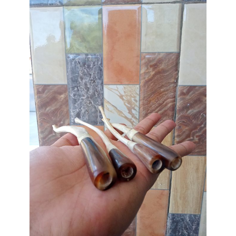 pipa tulang kalong kombinasi tanduk bule