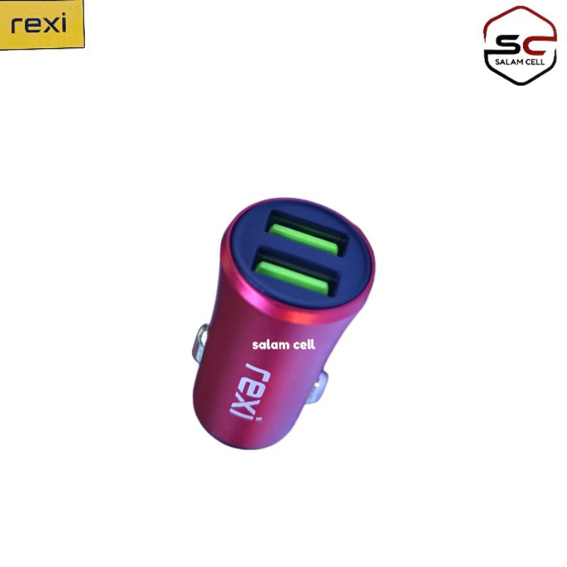 Charger Mobil DC 12V-24V Charger Motor Rexi GC34-M Dual Devices Charging Original Garansi Resmi