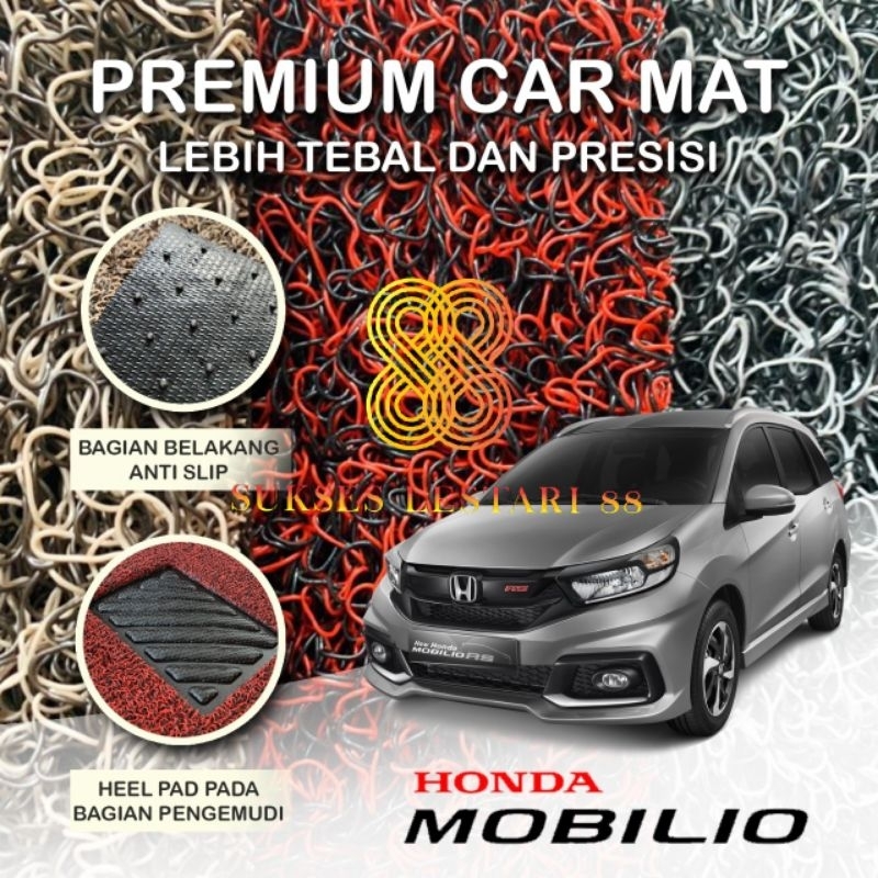 Karpet Mobil Premium Honda Mobilio Mie Bihun 2 Warna