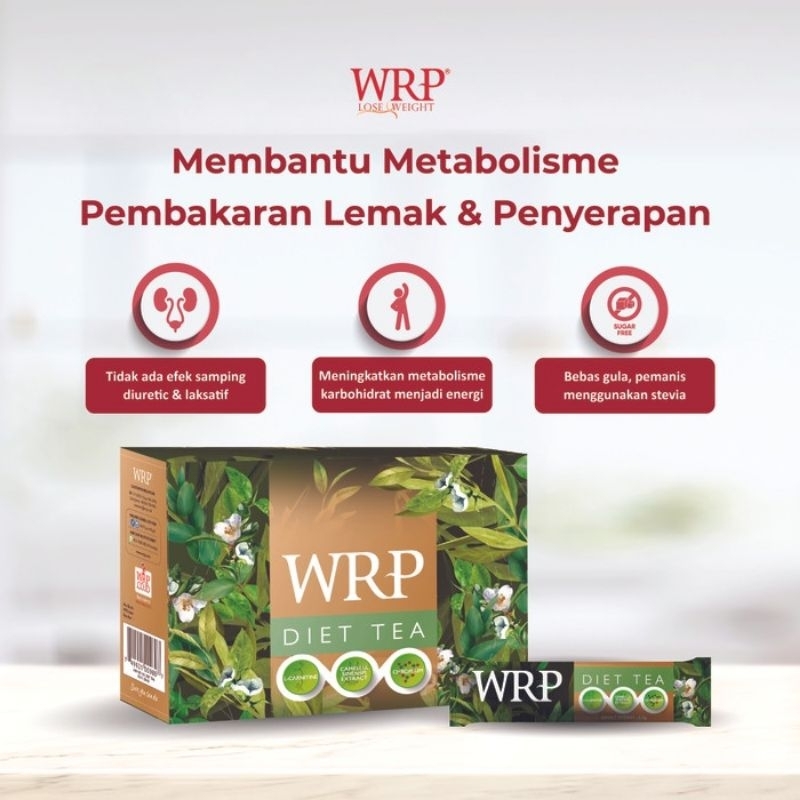 

WRP Green Tea 30 sachet teh diet WRP sugar free