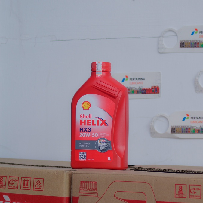 Shell Helix HX3 20W-50 1L / Oli Pelumas / Oli Shell Helix / Helix HX3 / Oli Mobil
