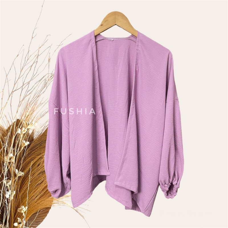 Outer Cardigan Crincle Airflow Lengan Balon