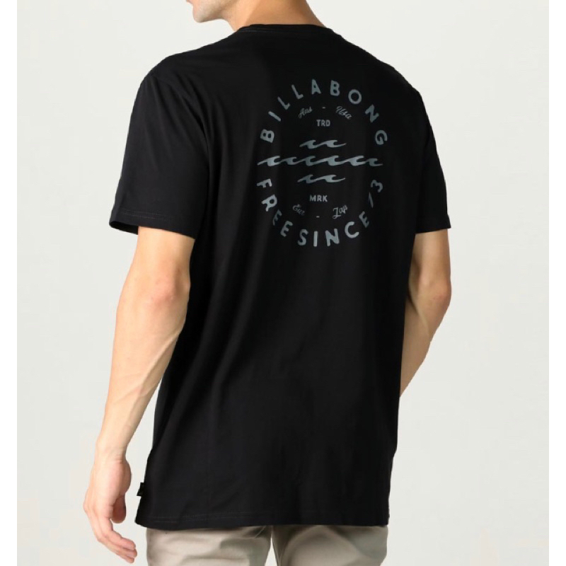 BILLABONG baju kaos big wave hitam NEW ORIGINAL 100%