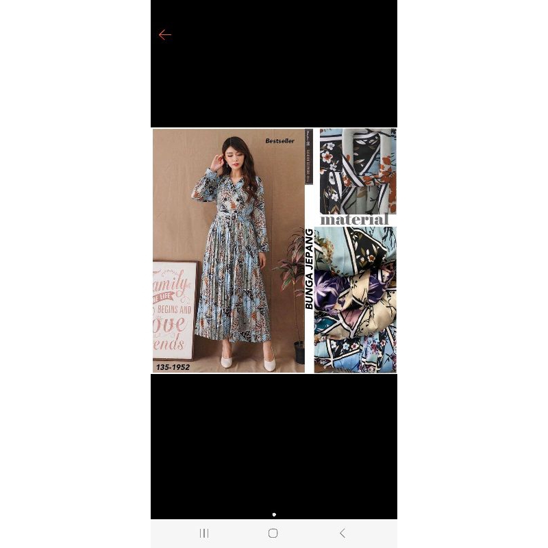 GAMIS KOREA YUNA MOTIF TERBARU