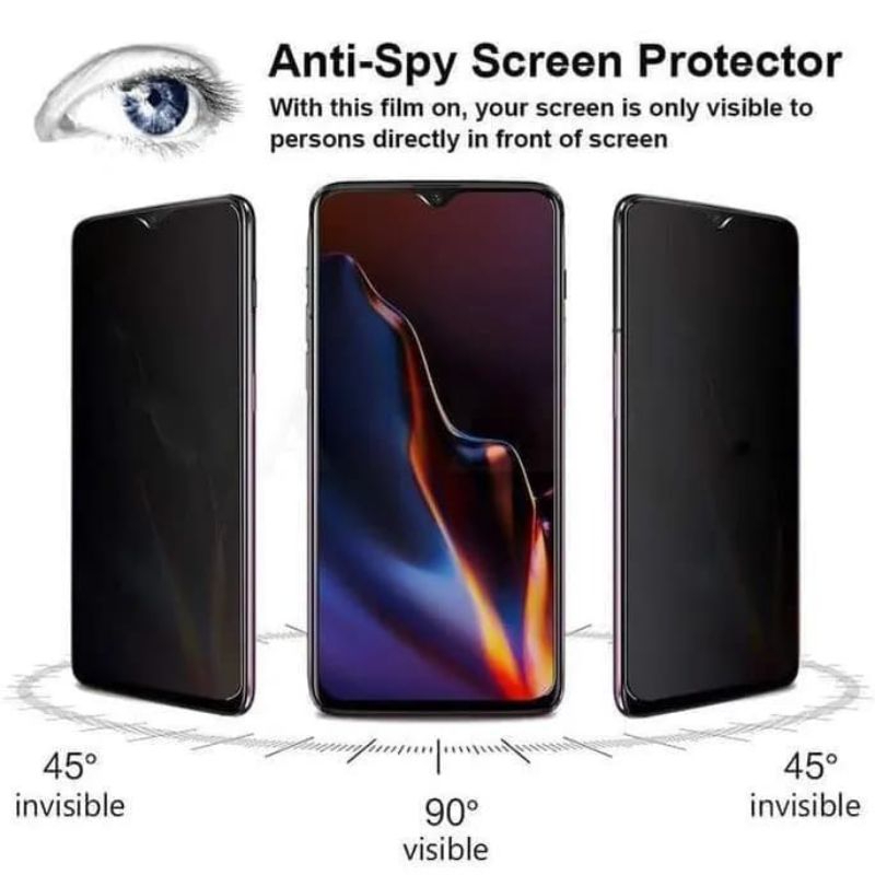 Tempered Glass Anti Spy Infinix Zero 20 Infinix Hot 12i Hot 11s Nfc Hot 8 Lite Hot 9 Hot 9 Pro Hot 11 Hot 11s Hot 8  X627 X650 X650c X653 X653c Zero 5g Zero X Zero X Pro Zero X Neo Anti Gores Anti Spy Full Layar