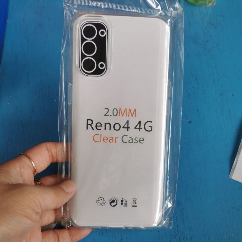 CASE OPPO RENO 4 CLEAR HD TEBAL 2.0mm BENING SOFTCASE