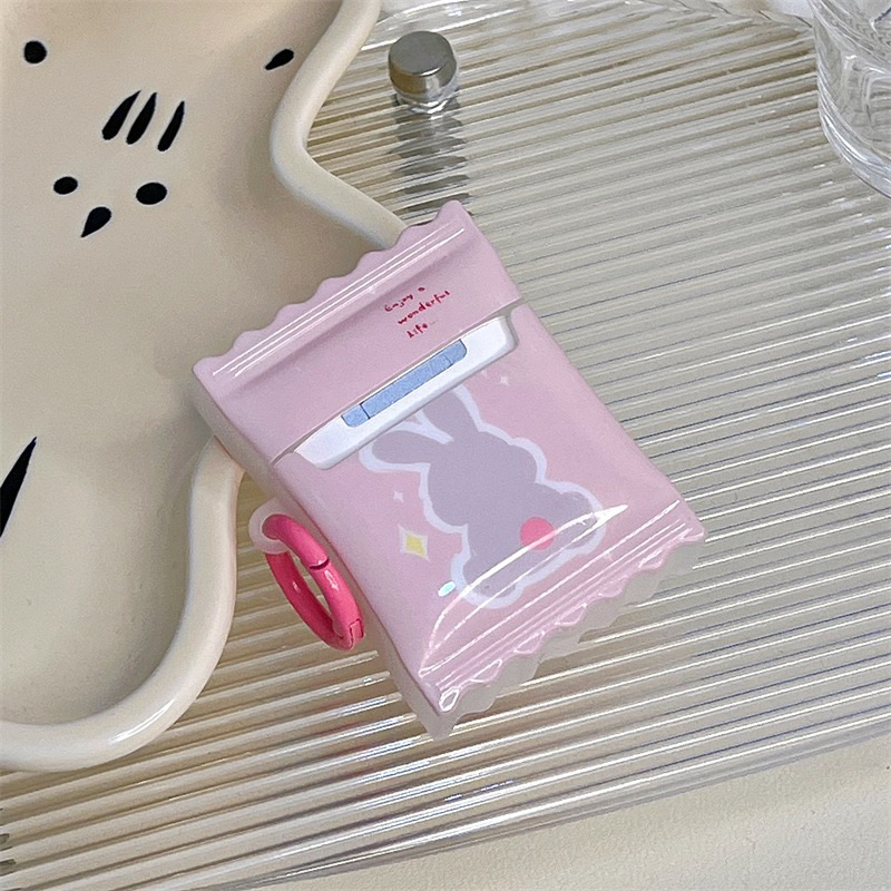 Pinky Bunny Softcase for Airpods 1 2 Pro 3 Case Airpods Inpods TWS Lucu