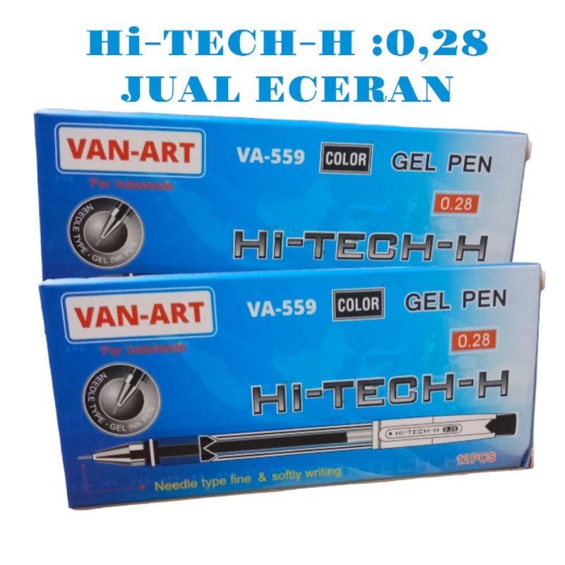 

BOLPEN HITAM GELL PEN HI-TECH-H 0,28' VA-559