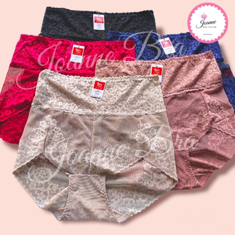 Elena Celana Dalam Wanita Lace Seksi Highwaist Renda E 9451 - M - XL - CD Wanita Pisak Tinggi Sexy T