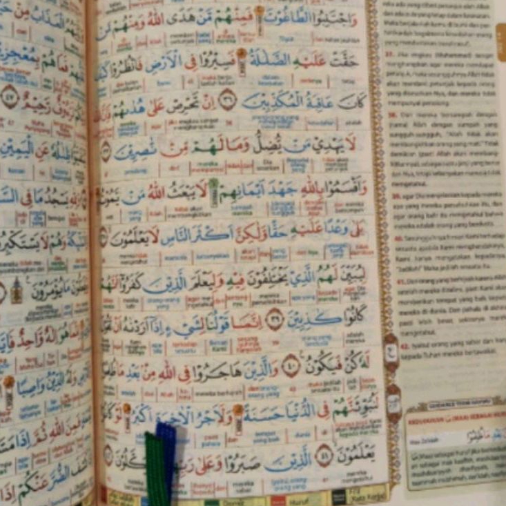 Alquran Terjemah Nahwu Al Arobiyah A4 Perhuruf Perkata