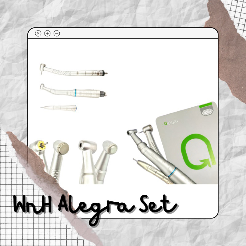 HANDPIECE WNH ALEGRA / SYNEA SET LOWSPEED DAN HIGHSPEED 4 HOLE